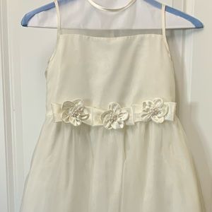 WHITE Santa Monica Sz.6 Girls flower girl Confirmation Dress